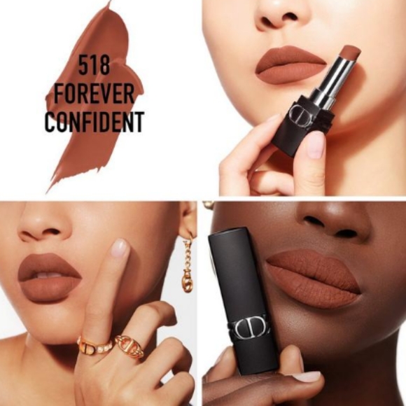 NEW Rouge Dior Forever Transfer-Proof Lipstick - 518 Forever Confident - Picture 3 of 3